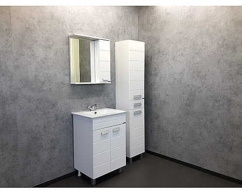 Купить Шкаф пенал Comforty Модена М 35 00-00001645 Белый матовый в магазине сантехники Santeh-Crystal.ru