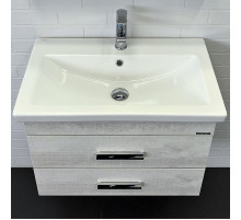 Тумба с раковиной Comforty Никосия 70П 00-00005792 подвесная Дуб белый