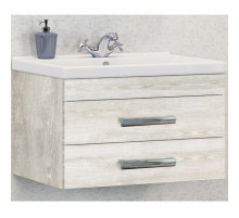 Тумба с раковиной Comforty Никосия 80 00004138839 подвесная Дуб белый