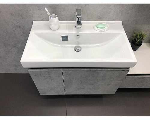 Santeh-Crystal.ru: Тумба с раковиной Comforty Осло 80 00-00000836 подвесная Бетон светлый Заказать Тумба с раковиной Comforty Осло 80 00-00000836 подвесная Бетон светлый в магазине сантехники Santeh-Crystal.ru