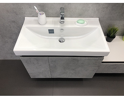 Santeh-Crystal.ru: Тумба с раковиной Comforty Осло 80 00-00000836 подвесная Бетон светлый Заказать Тумба с раковиной Comforty Осло 80 00-00000836 подвесная Бетон светлый в магазине сантехники Santeh-Crystal.ru