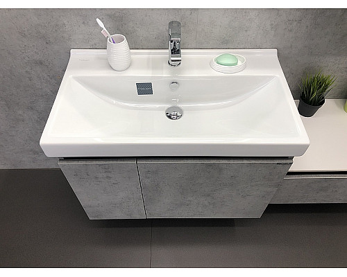 Santeh-Crystal.ru: Тумба с раковиной Comforty Осло 80 00-00000836 подвесная Бетон светлый Заказать Тумба с раковиной Comforty Осло 80 00-00000836 подвесная Бетон светлый в магазине сантехники Santeh-Crystal.ru