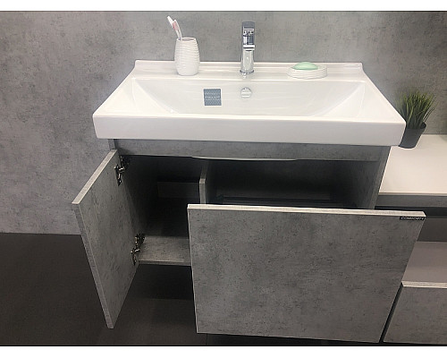 Santeh-Crystal.ru: Тумба с раковиной Comforty Осло 80 00-00000836 подвесная Бетон светлый Заказать Тумба с раковиной Comforty Осло 80 00-00000836 подвесная Бетон светлый в магазине сантехники Santeh-Crystal.ru