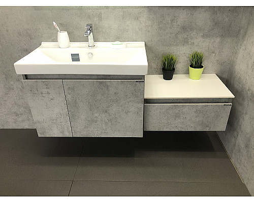 Santeh-Crystal.ru: Тумба с раковиной Comforty Осло 80 00-00000836 подвесная Бетон светлый Заказать Тумба с раковиной Comforty Осло 80 00-00000836 подвесная Бетон светлый в магазине сантехники Santeh-Crystal.ru