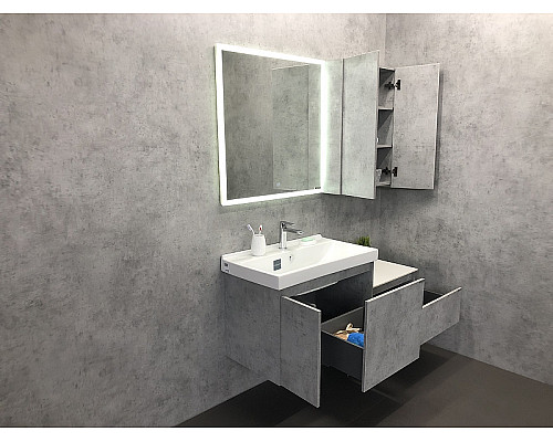 Santeh-Crystal.ru: Тумба с раковиной Comforty Осло 80 00-00000836 подвесная Бетон светлый Заказать Тумба с раковиной Comforty Осло 80 00-00000836 подвесная Бетон светлый в магазине сантехники Santeh-Crystal.ru