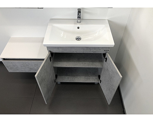 Santeh-Crystal.ru: Тумба с раковиной Comforty Осло 70НД 00-00006117 Бетон светлый Заказать Тумба с раковиной Comforty Осло 70НД 00-00006117 Бетон светлый в магазине сантехники Santeh-Crystal.ru