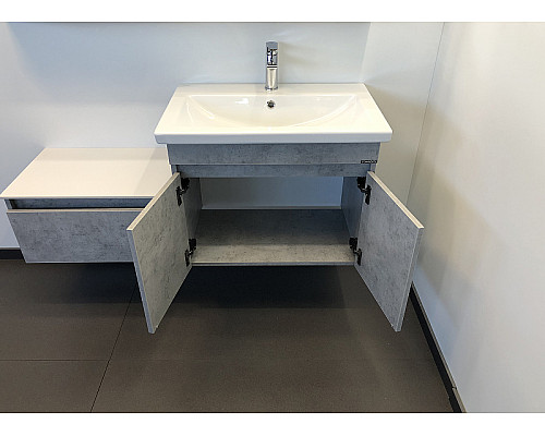 Santeh-Crystal.ru: Тумба с раковиной Comforty Осло 70ПД 00-00006118 подвесная Бетон светлый Заказать Тумба с раковиной Comforty Осло 70ПД 00-00006118 подвесная Бетон светлый в магазине сантехники Santeh-Crystal.ru