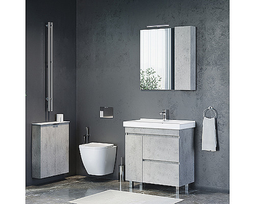 Santeh-Crystal.ru: Тумба с раковиной Comforty Осло 80Н 00-00012959 Бетон светлый Купить Тумба с раковиной Comforty Осло 80Н 00-00012959 Бетон светлый в магазине сантехники Santeh-Crystal.ru