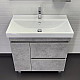 Купить Тумба с раковиной Comforty Осло 80Н 00-00012959 Бетон светлый в магазине сантехники Santeh-Crystal.ru