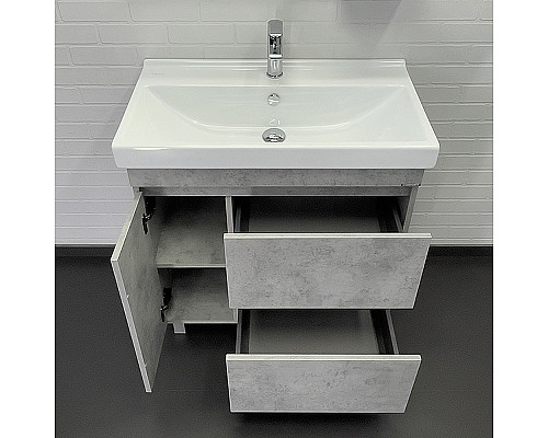 Santeh-Crystal.ru: Тумба с раковиной Comforty Осло 80Н 00-00012959 Бетон светлый Купить Тумба с раковиной Comforty Осло 80Н 00-00012959 Бетон светлый в магазине сантехники Santeh-Crystal.ru