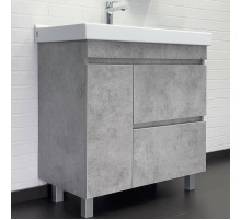 Тумба с раковиной Comforty Осло 80Н 00-00012959 Бетон светлый
