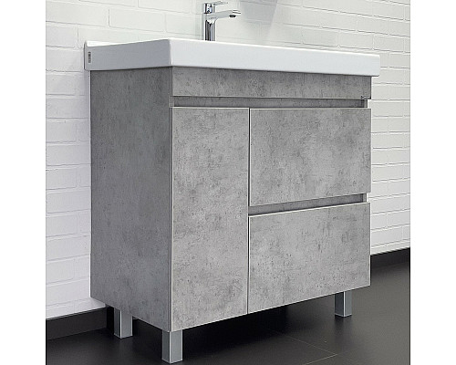 Santeh-Crystal.ru: Тумба с раковиной Comforty Осло 80Н 00-00012959 Бетон светлый Купить Тумба с раковиной Comforty Осло 80Н 00-00012959 Бетон светлый в магазине сантехники Santeh-Crystal.ru