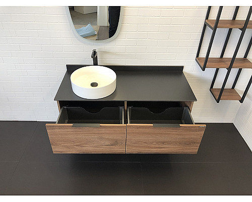 Santeh-Crystal.ru: Тумба с раковиной Comforty Порто 120-1 00-00000828 подвесная Дуб темно-коричневый Заказать Тумба с раковиной Comforty Порто 120-1 00-00000828 подвесная Дуб темно-коричневый в магазине сантехники Santeh-Crystal.ru