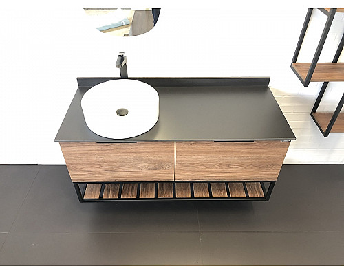 Santeh-Crystal.ru: Тумба с раковиной Comforty Порто 120-1 00-00000828 подвесная Дуб темно-коричневый Заказать Тумба с раковиной Comforty Порто 120-1 00-00000828 подвесная Дуб темно-коричневый в магазине сантехники Santeh-Crystal.ru
