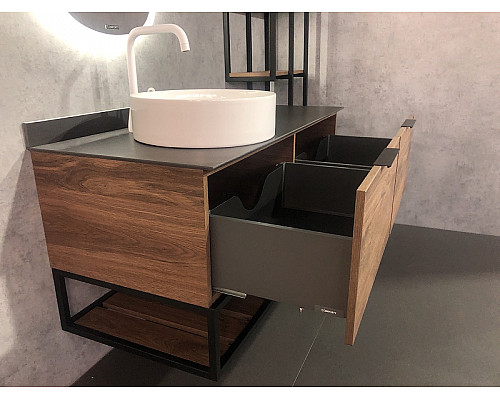 Santeh-Crystal.ru: Тумба с раковиной Comforty Порто 120-1 00-00000828 подвесная Дуб темно-коричневый Заказать Тумба с раковиной Comforty Порто 120-1 00-00000828 подвесная Дуб темно-коричневый в магазине сантехники Santeh-Crystal.ru