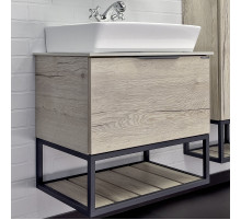 Тумба с раковиной Comforty Порто 60 00-00011395 подвесная Дуб дымчатый