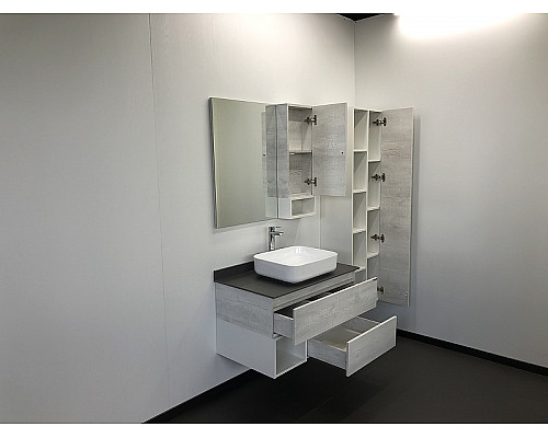Santeh-Crystal.ru: Зеркало со шкафом Comforty Прага 90 00004136263 Дуб белый Купить Зеркало со шкафом Comforty Прага 90 00004136263 Дуб белый в магазине сантехники Santeh-Crystal.ru