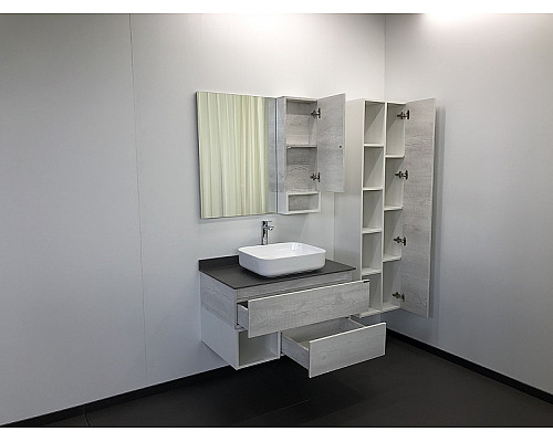 Santeh-Crystal.ru: Зеркало со шкафом Comforty Прага 90 00004136263 Дуб белый Купить Зеркало со шкафом Comforty Прага 90 00004136263 Дуб белый в магазине сантехники Santeh-Crystal.ru