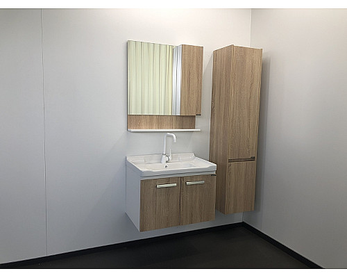 Купить Зеркальный шкаф Comforty Рига 70 00004142212 Дуб сонома в магазине сантехники Santeh-Crystal.ru