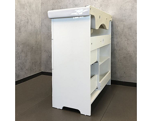 Купить Тумба с раковиной Comforty Севилья 85 00-00003083 Слоновая кость в магазине сантехники Santeh-Crystal.ru