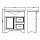 Купить Тумба с раковиной Comforty Севилья 85 00-00003083 Слоновая кость в магазине сантехники Santeh-Crystal.ru