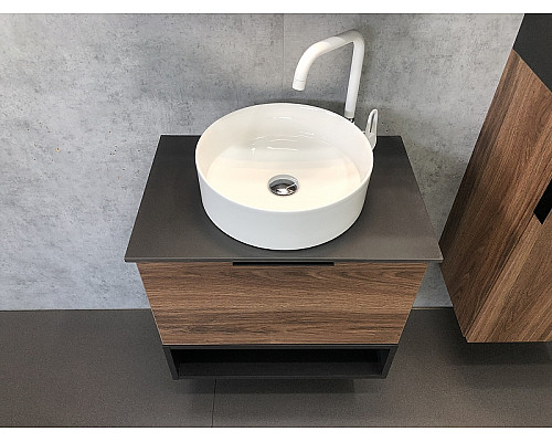 Santeh-Crystal.ru: Тумба с раковиной Comforty Штутгарт 60 00-00001698 подвесная Дуб темно-коричневый Черная столешница Купить Тумба с раковиной Comforty Штутгарт 60 00-00001698 подвесная Дуб темно-коричневый Черная столешница в магазине сантехники Santeh-Crystal.ru