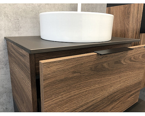 Santeh-Crystal.ru: Тумба с раковиной Comforty Штутгарт 60 00-00001698 подвесная Дуб темно-коричневый Черная столешница Купить Тумба с раковиной Comforty Штутгарт 60 00-00001698 подвесная Дуб темно-коричневый Черная столешница в магазине сантехники Santeh-Crystal.ru