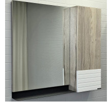 Зеркальный шкаф Comforty Страсбург 90 00-00006573 Дуб дымчатый