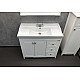 Купить Тумба с раковиной Comforty Тбилиси 90 00003132630 Белая в магазине сантехники Santeh-Crystal.ru