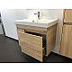 Купить Тумба с раковиной Comforty Тромсе 80 00004142219 подвесная Дуб сонома в магазине сантехники Santeh-Crystal.ru