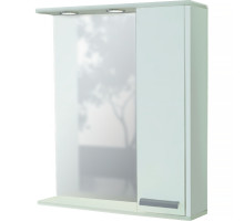 Зеркало со шкафом Comforty Тулуза 75 00004136264 с подсветкой Белое