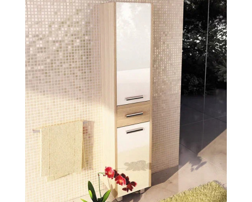 Купить Шкаф пенал Comforty Тулуза 40 00003121663 Сосна лоредо в магазине сантехники Santeh-Crystal.ru