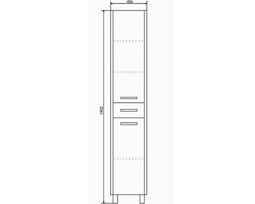 Купить Шкаф пенал Comforty Тулуза 40 00003121663 Сосна лоредо в магазине сантехники Santeh-Crystal.ru