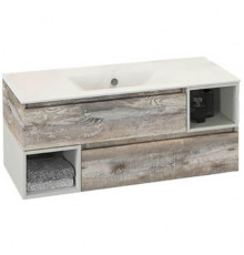 Тумба с раковиной Comforty Турин 120 00004137137 подвесная Дуб бежевый