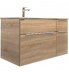 Тумба с раковиной Comforty Варна 90 00-00009919 подвесная Дуб сонома