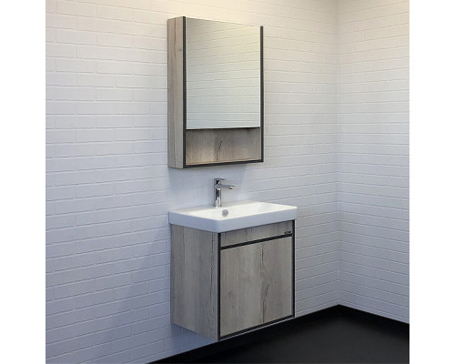 Купить Тумба с раковиной Comforty Вена 55 00-00008928 подвесная Дуб дымчатый в магазине сантехники Santeh-Crystal.ru