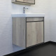 Купить Тумба с раковиной Comforty Вена 55 00-00008928 подвесная Дуб дымчатый в магазине сантехники Santeh-Crystal.ru