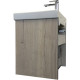 Купить Тумба с раковиной Comforty Вена 55 00-00008928 подвесная Дуб дымчатый в магазине сантехники Santeh-Crystal.ru
