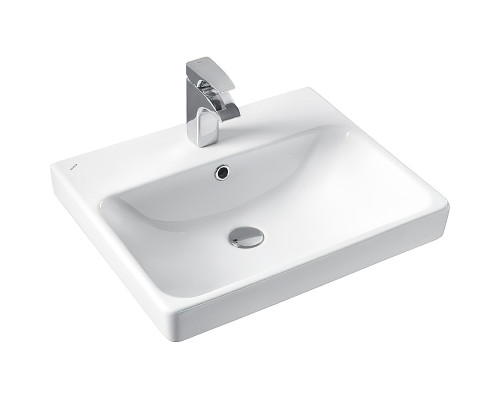 Купить Тумба с раковиной Comforty Вена 55 00-00008928 подвесная Дуб дымчатый в магазине сантехники Santeh-Crystal.ru