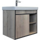 Заказать Тумба с раковиной Comforty Вена 70 00-00008929 подвесная Дуб дымчатый в магазине сантехники Santeh-Crystal.ru