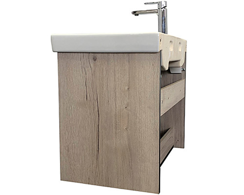 Заказать Тумба с раковиной Comforty Вена 70 00-00008929 подвесная Дуб дымчатый в магазине сантехники Santeh-Crystal.ru
