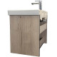 Заказать Тумба с раковиной Comforty Вена 70 00-00008929 подвесная Дуб дымчатый в магазине сантехники Santeh-Crystal.ru