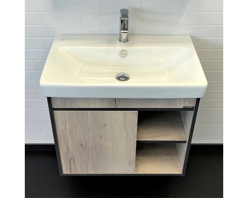 Заказать Тумба с раковиной Comforty Вена 70 00-00008929 подвесная Дуб дымчатый в магазине сантехники Santeh-Crystal.ru