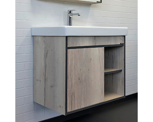 Заказать Тумба с раковиной Comforty Вена 70 00-00008929 подвесная Дуб дымчатый в магазине сантехники Santeh-Crystal.ru