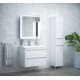 Купить Тумба под раковину Corozo Алабама Z2 100 SD-00000568 подвесная Белая в магазине сантехники Santeh-Crystal.ru