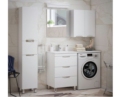 Купить Шкаф пенал Corozo Алиот 35 SD-00000598 Белый в магазине сантехники Santeh-Crystal.ru