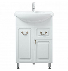 Тумба под раковину Corozo Элегия ретро 60 SD-00000010 Белая