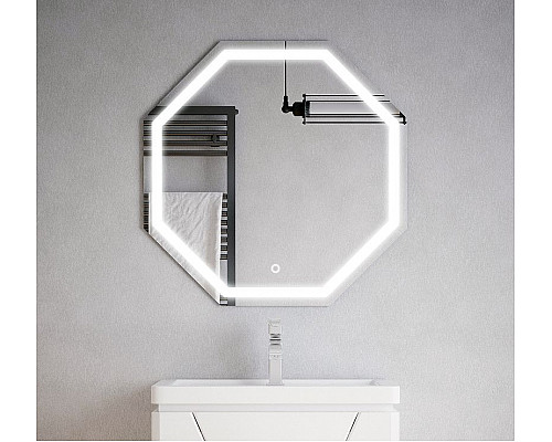 Приобрести Зеркало Corozo Каре 70 SD-00000853 с подсветкой с сенсорным выключателем в магазине сантехники Santeh-Crystal.ru