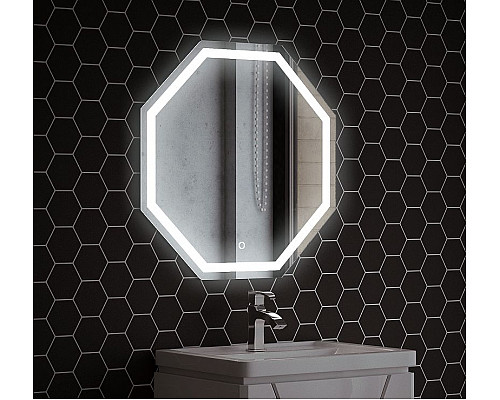 Приобрести Зеркало Corozo Каре 70 SD-00000853 с подсветкой с сенсорным выключателем в магазине сантехники Santeh-Crystal.ru