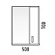 Купить Зеркало со шкафом Corozo Колор 50 SD-00000683 Белое в магазине сантехники Santeh-Crystal.ru